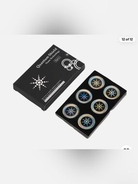 New, Quantum Shield Nano EMF Protection Stickers 6Pcs Anti-Radiation Phone Decal